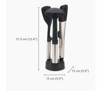 Juego de utensilios de acero inoxidable de 3 piezas joseph joseph elev