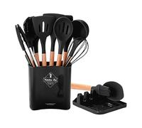 Juego de utensilios de cocina, juego de utensilios de cocina de silicona | Kit espátula de cocina antiadherente, la herramienta de cocina 12X incluye espátula para freír, cuchara de sopa
