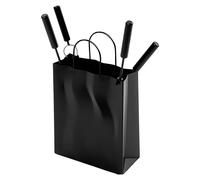 Juego de utensilios para chimenea (4 pzs., Negro, Altura: 56 cm)