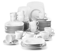 Juego de vajilla de porcelana para 12 personas, 60 piezas. Juego de servicio combinado