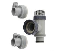 Juego de válvula de émbolo de piscina intex y adaptador de manguera tipo B para bomba de filtro de piscina sobre el suelo, piezas de repuesto, control de flujo de agua