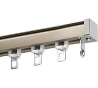 Juego de varillas de metal para techo, sistema de riel de puerta corredera para cenador y terraza, apertura y cierre silencioso, ideal para caravana, fácil instalación, diseño