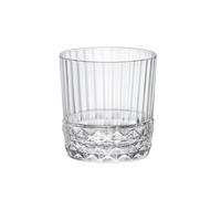 Juego de Vasos America'20s de Bormioli Rocco - Estilo Jazz Age con Borde Cortado a Láser, Alta Resistencia y Brillo Superior, Ideal para Cócteles y Bebidas Diarias