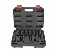 Juego de vasos de impacto, awtools, modelo black line 1/2' 14 piezas,