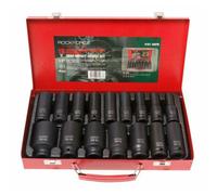 Juego de vasos de impacto largos rockforce, 16 piezas, 1/2', ideal par