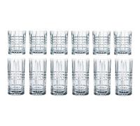 Juego de vasos HIGHLAND, para long drink y whisky, juego de 12 piezas, claro, Nachtmann