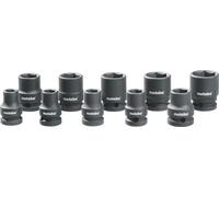 Metabo Juego de llaves de vaso 628831000 – 1/2" antichoque, 10 piezas, multicolor