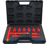 Juego de vasos para destornilladores VDE de la marca BGS technic, con una longitud de 2392 mm y un peso de 2,39 kg