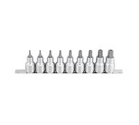 Juego de vasos TORX TOPTUL 1/2 pulgada 9uds. T20 T25 T27 T30 T40 T45 T50 T55 T60