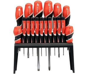 Juego destornilladores electricista con soporte punta philips plano to