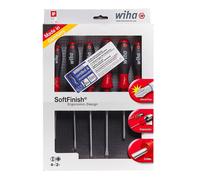 Wiha Juego de destornilladores SoftFinish 302SF ZK6 SO, 6 piezas Ranura/PZ