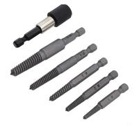 Juego Extractores para espárragos Dañados 3-25mm Juego Extractores | para rango 3-25mm, 6 tamaños variados, cubre desde 1/8 hasta 1 pulgada, uso versátil
