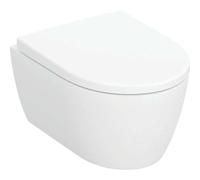 Geberit iCon - Inodoro suspendido con asiento SoftClose, Rimfree, blanco mate 502.381.JT.1