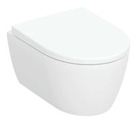 Juego Geberit iCon para WC suspendido, Rimfree, in siento de WC, forma cerrada, saliente acortado, 502381001, Color: blanco - CM