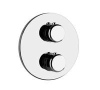 Juego Gessi Goccia listo para instalar para mezclador termostático empotrado, 1 salida para cuerpo empotrado, cartucho termostático y cartucho desviador, antirretorno con filtro, 33842713, Color: Lató