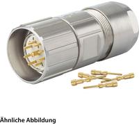 JUEGO HUMMEL que incluye: conector M23 para cable de señal, con terminal de crimpado recto, número de polos: 19, conector para cable tipo pin