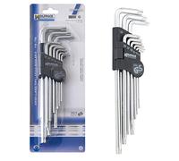Maurer Juego de llaves Torx L 9 piezas largo inviolable