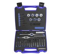 Juego Machos-Cojinetes Mano IZAR- 3406 - M3-M12 + Combi (Mod. 0) 33 Pcs. Iso 529