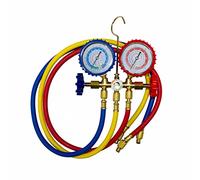Juego Manómetros con Mangueras de Carga Aire Acondicionado Medidor Escala Gas R32 R410a R22 R404 800PSI 55bar