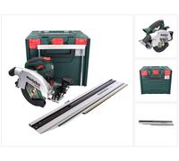 Juego Metabo KS 18 LTX 66 BL: sierra circular a batería de 18 V y 165 mm (691194000) + guía de corte + metaBOX - sin batería, sin cargador