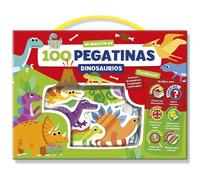 Juego Mi Maletin de 100 Pegatinas Troqueladas Reutilizables "Dinosaurios"
