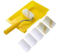 Juego Mini Rodillos De Pintura,Mini Rodillo Pintura de Espuma,Kit Rodillo Pintura,Kit Rodillos Pintura Pequeños,Set Rodillo Pintura Pared,Set de Bricolaje para Decoración Hogar Paredes y Techos