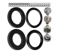 Juego mixto de juntas de repuesto, 48 piezas, para G 1/2" y 3/4" pulgadas, compatible con conectores de grifo Gardena de 21 y 26,5 mm, de silicona, junta tórica con Ø 16 x 11, 22,3 x 17 mm