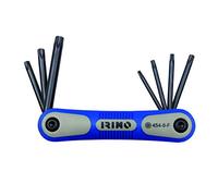 Juego navaja 8 llaves acodadas pavonadas TORX® inviolables T9-T40