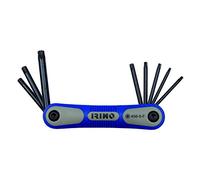 Juego navaja 8 llaves acodadas pavonadas TORX® T9-T40