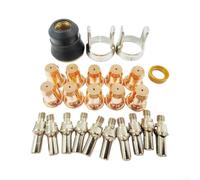 Juego para antorcha Corte para plasma PT60 Cobre Alta Conductividad | 24 piezas esenciales, electrodos y boquillas, reposición múltiple, para ideal talleres, ahorro tiempo