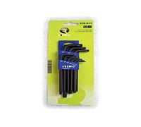 Juego petaca 9 llaves acodadas pavonadas torx® t10-t50 458-9-h irimo