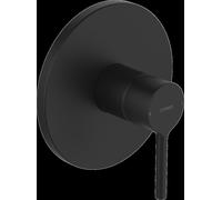 Juego prefabricado HANSA HANSAVANTIS para mezclador de ducha, palanca de pivote, para un consumidor, 8261906733, Color: Negro Mate