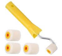 Juego profesional y compacto de rodillo de pintura, pincel de rodillo de lana para un corte preciso de bordes y recorte de esquinas. Pinceles profesionales táctiles, herramientas de pintura para