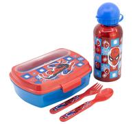 JUEGO SANDWICHERA BOTELLA URBAN VUELTA AL COLE 4 PCS (BOTELLA ALUMINIO 400 ML Y SANDWICHERA CON CUBIERTOS) FROZEN SPIDERMAN MICKEY MINNIE LICENCIA OFICIAL Y ORIGINAL STOR LIBRE BPA