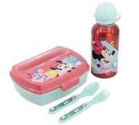 JUEGO SANDWICHERA BOTELLA URBAN VUELTA AL COLE 4 PCS (BOTELLA ALUMINIO 400 ML Y SANDWICHERA CON CUBIERTOS) FROZEN SPIDERMAN MICKEY MINNIE LICENCIA OFICIAL Y ORIGINAL STOR LIBRE BPA