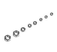 Juego Surtido Tuercas Hexagonales 140 Piezas M1 M1.2 M1.4 M1.6 M2 M2.5 M3 Kit Hardware Metal para Pernos Tornillos