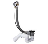 Juego universal de desagüe y desbordamiento para bañeras Kronenbach Krontec, con una longitud especial de 80 cm