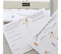 Juegos de baby shower para 20 invitados, tarjetas de predicción de bebé, consejos de paternidad, deseos de bebé y tarjetas de historia, recuerdo para niño, niña, neutro, unisex, fiesta de baby shower,