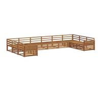 Juegos De Sofás 6 Uds. Natural Madera De Acacia Sólida Vidaxl