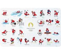 Juegos Olímpicos Paris 2024 - Mantel Individual (43 x 28 cm) Blanco