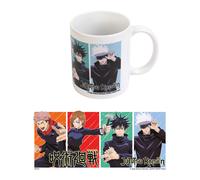Jujutsu Kaisen Jujutsu High Mug, 350ml ceramic cup, dishwasher safe, 9.5cm height, 8cm diameter, includes protective box, ideal fan merchandise for anime lovers.