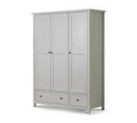 Julian Bowen Armario Combinado de 3 Puertas Maine, Gris Paloma
