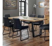 Julian Bowen Mesa de Comedor Brooklyn, Roble/Bronce