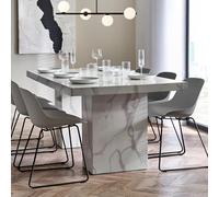Julian Bowen Mesa de Comedor Rome, Color Blanco, Madera de ingeniería, 180 x 100