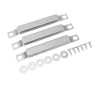 Julihai Rejilla de Parrilla, Acero Inoxidable Ajustable Universal Reemplazo | Conector de Quemador para Parrilla de Gas BBQ, Resistente a Altas Temperaturas, Kit de Instalación Fácil con Tornillos,
