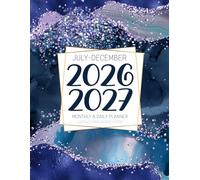 July 2026-December 2027 Monthly & Daily Planner: At a Glance Layout Schedule Organizer with Calendars | Large & Simple 18 Month Agenda (Starting in July 2026)