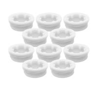 JUMPLAWN 10 Tapones De Bidón De Plástico Tapa De Barril con Rosca Gruesa Sellado Hermético para Cubos Y Barriles De Aceite Fácil Instalación Y Extracción 2.55X2.04X0.98In