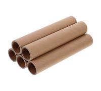 JUMPLAWN 5 Piezas Tubo de Cartón, Papel Kraft Marrón, Cierre Seguro | Organiza Documentos Enrollados, Protege Impresiones y Arte, Acabado Limpio y Moderno, Uso Profesional