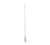 JUMPLAWN Varilla de Aluminio Repuesto de Cortinas de Aleación 60cm | Blanco Pieza de Plástico Diseño Manual Deslizante , Ligero y Resistente y Agarre Ergonómico