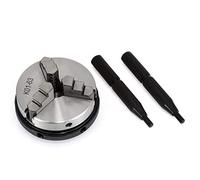 JUN-STORE SENMIAO-TH 1pc 63mm 3 mordaza de sujeción 2.5 Pulgadas Mini Metal Torno Mandriles con 2pcs Bloqueo de Barras for Trabajo del Metal de la máquina Herramienta de los Accesorios